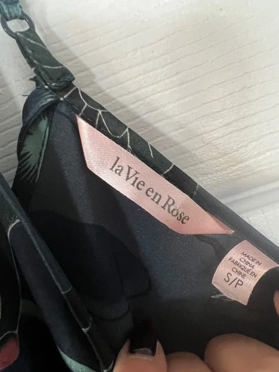 La Vie En Rose Navy Floral jumpsuit with Teal Botanical Print - Picture 4 of 6